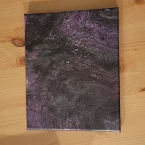 Handmade acrylic pour painting